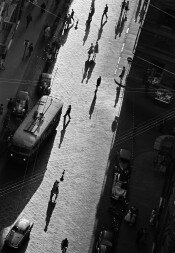 Shadows on a Street, Florence, Italy