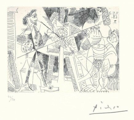 Pablo Picasso, 347 Series: No. 215, July 25, 1968 , 1968, kaufen 347 Series: No. 215, July 25, 1968 von Pablo Picasso