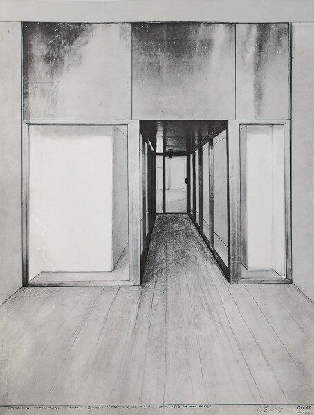 Christo, Monuments, Store Front Corridor, 1966/1967